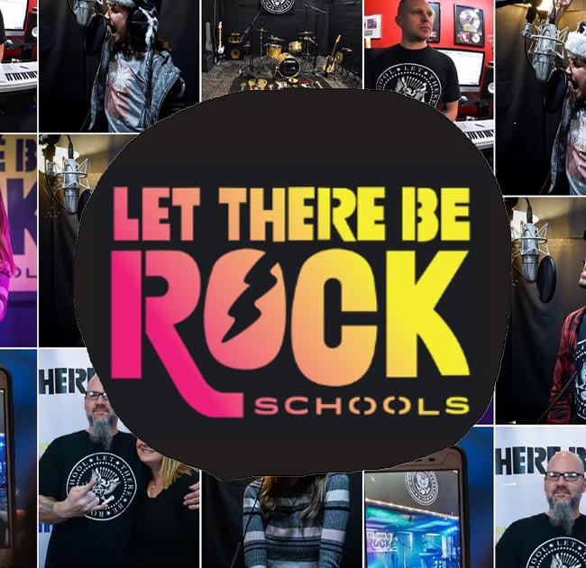 let there be rock school in fountain valley photo collage
